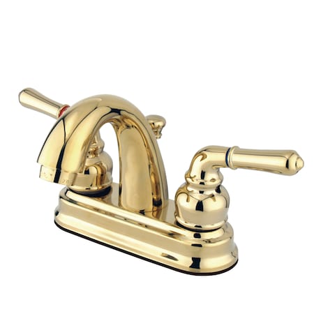 Kingston Brass 4" Centerset Bathroom Faucet, Polished Brass GKB5612NML